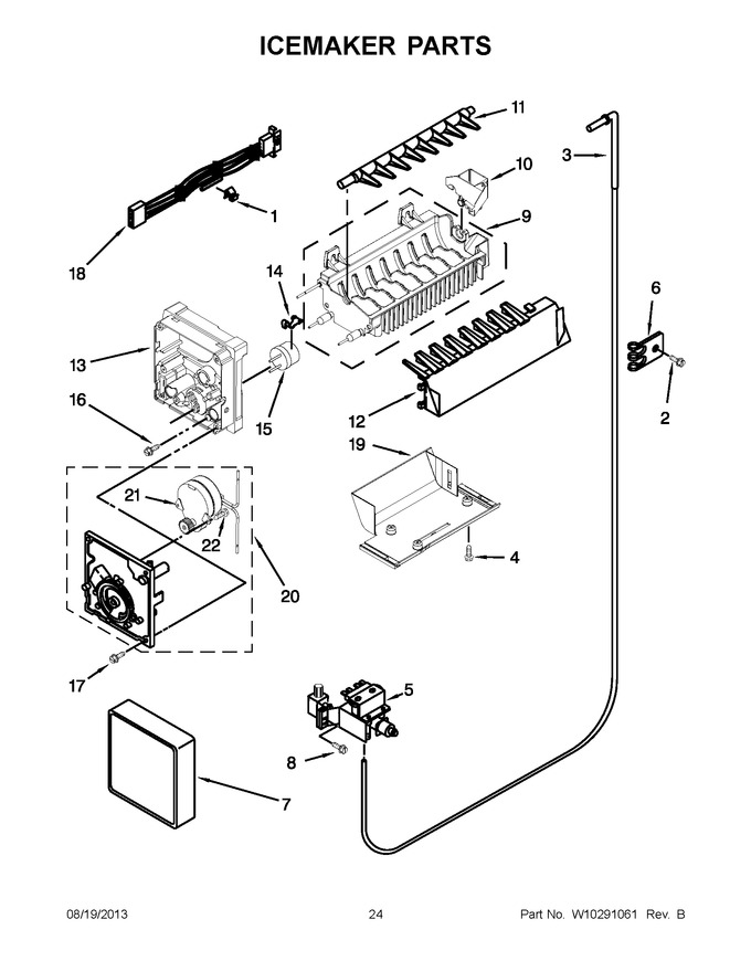 Diagram for KSRT25FWBL00
