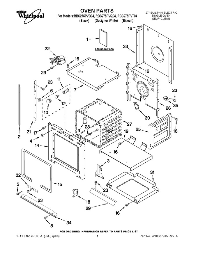 Diagram for RBS275PVT04