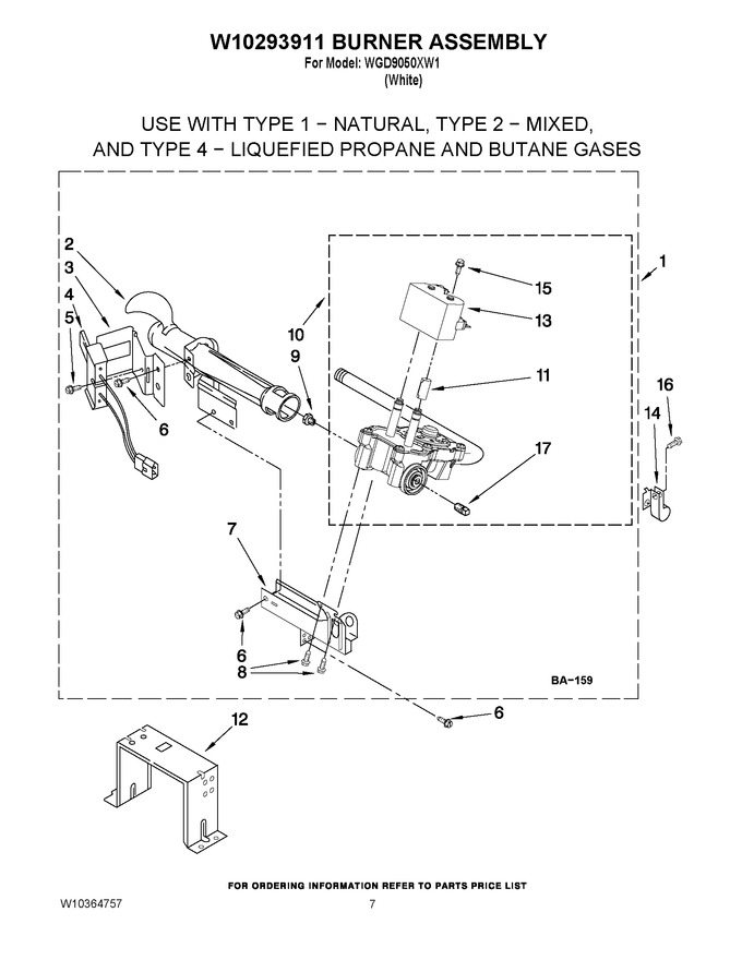 Diagram for WGD9050XW1