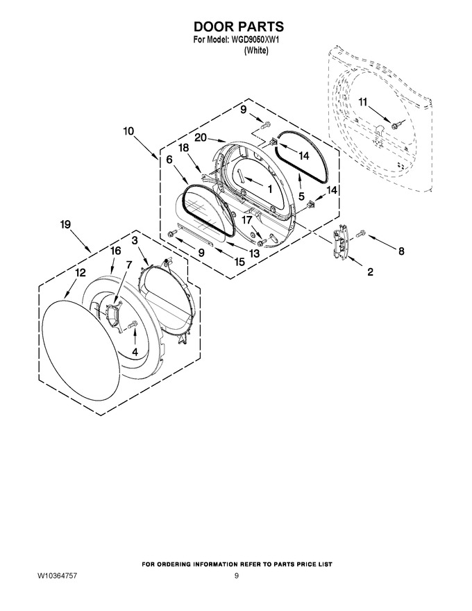 Diagram for WGD9050XW1