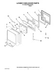 Diagram for 03 - Lower Oven Door Parts