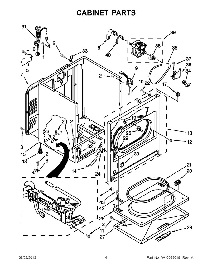 Diagram for WGD4850BW0
