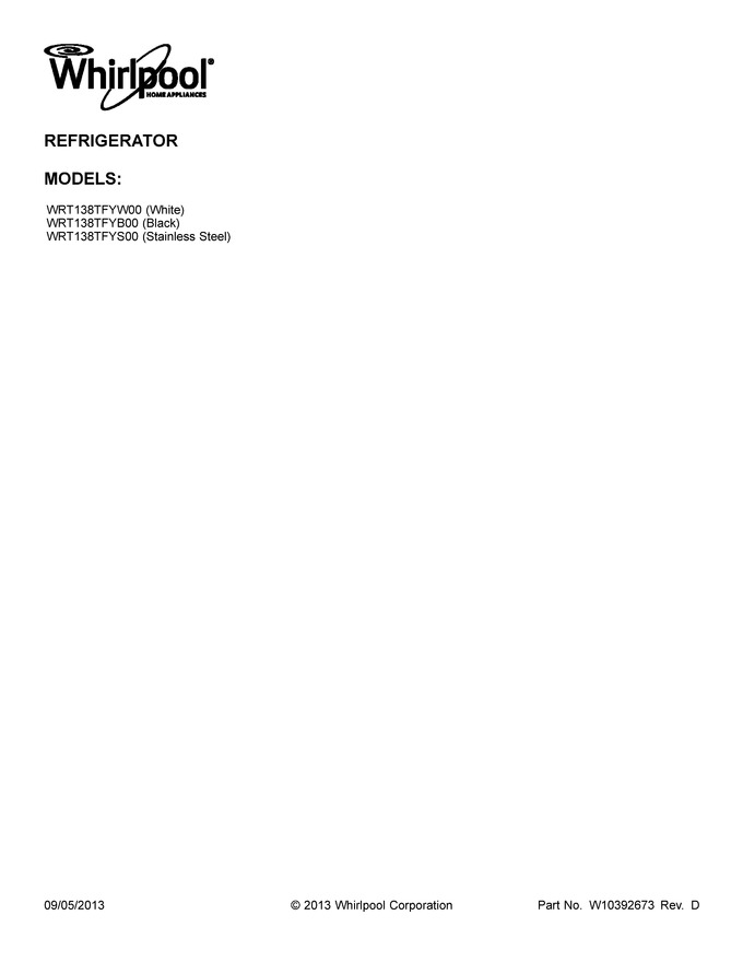 Diagram for WRT138TFYS00