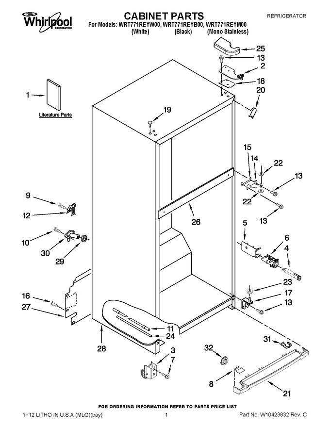 Diagram for WRT771REYB00