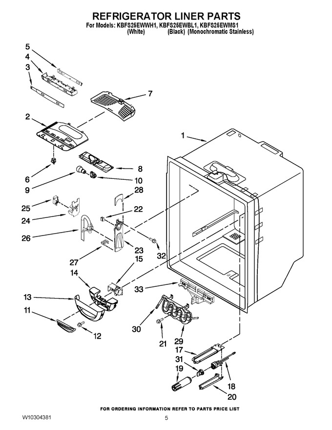 Diagram for KBFS25EWBL1