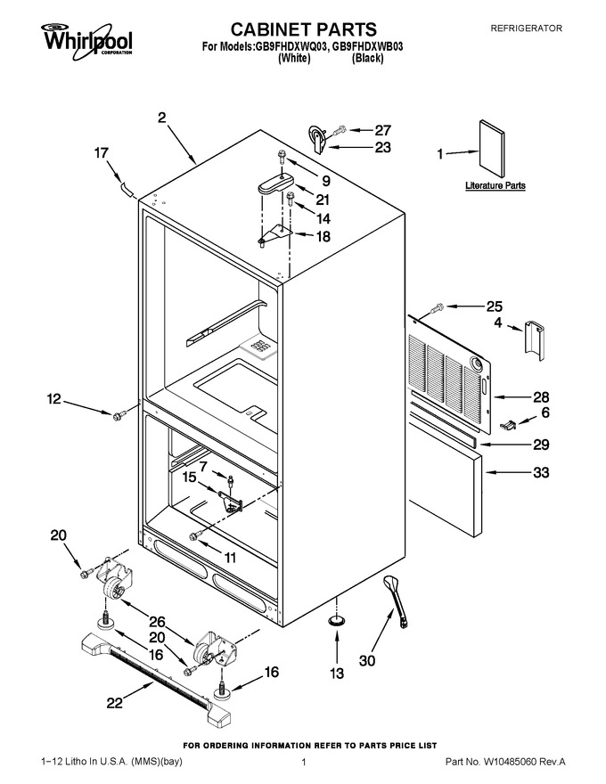 Diagram for GB9FHDXWB03