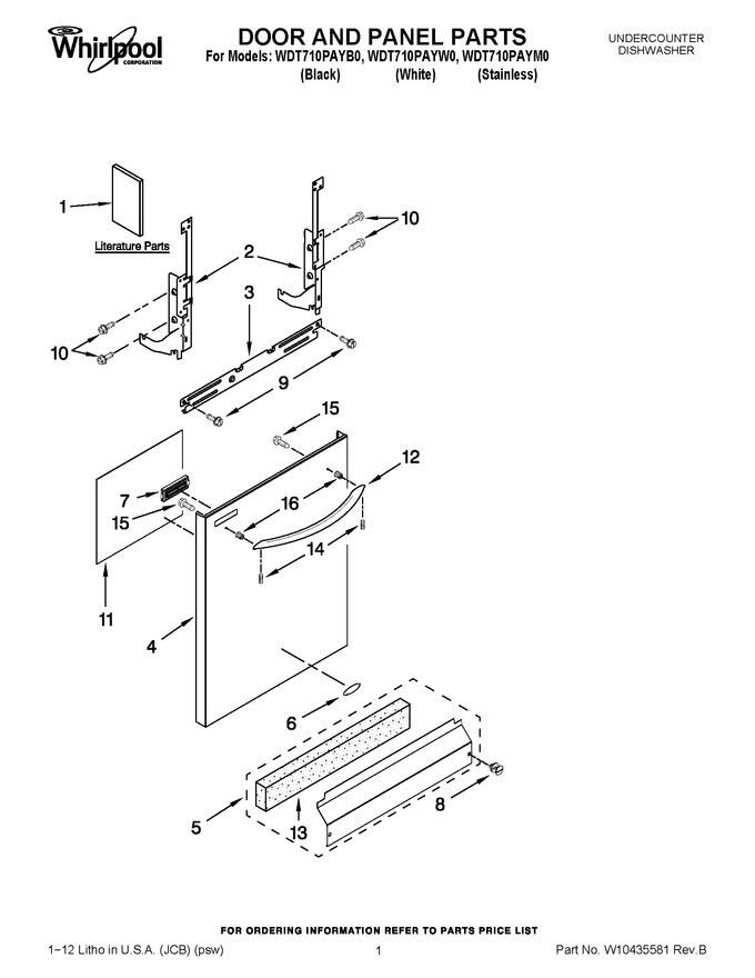 Diagram for WDT710PAYB0