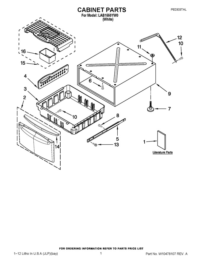 Diagram for LAB1550YW0