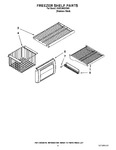 Diagram for 03 - Freezer Shelf Parts