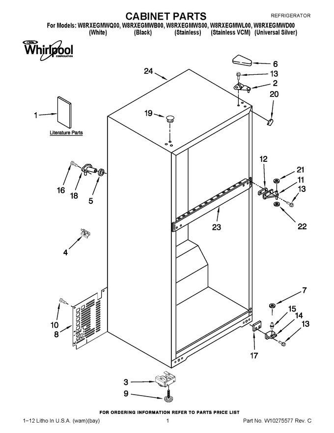Diagram for W8RXEGMWD00
