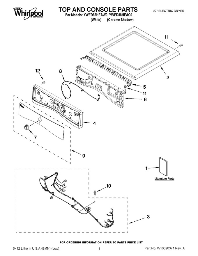 Diagram for YWED88HEAW0