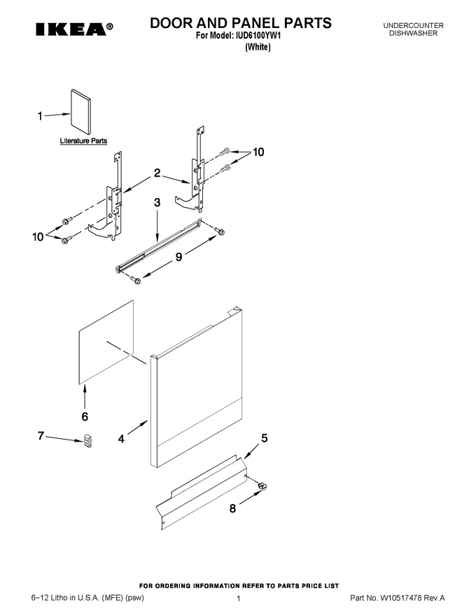 Diagram for IUD6100YW1