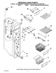 Diagram for 04 - Freezer Liner Parts