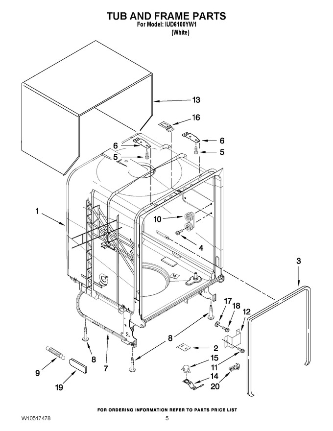 Diagram for IUD6100YW1