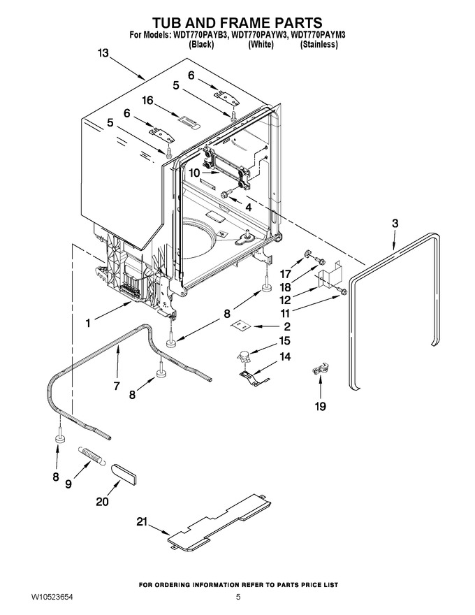Diagram for WDT770PAYM3