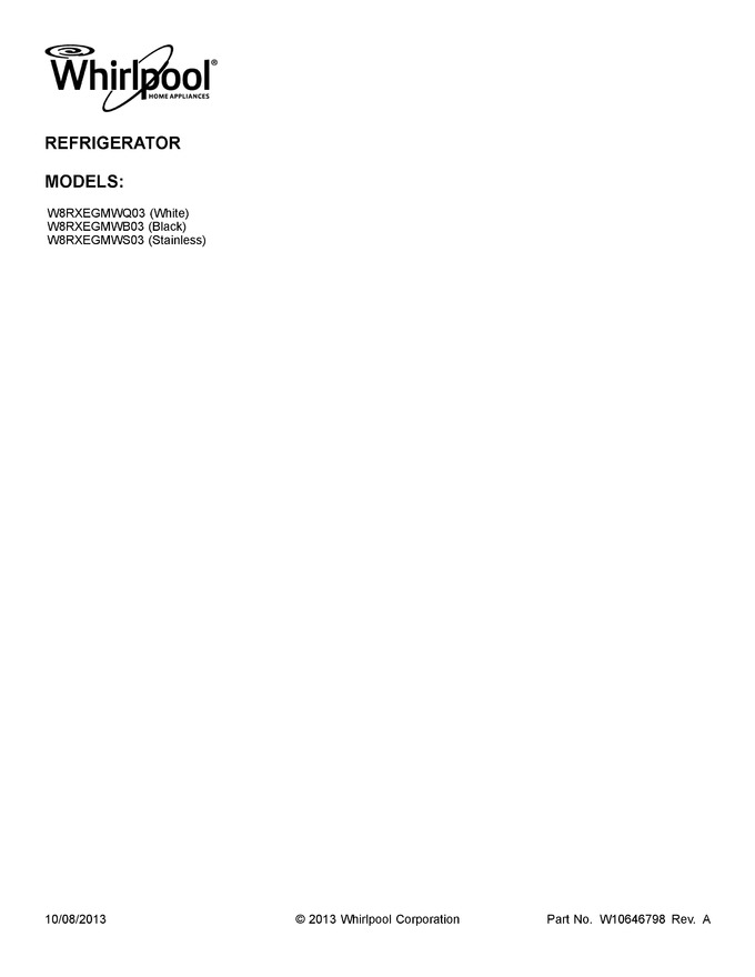 Diagram for W8RXEGMWS03
