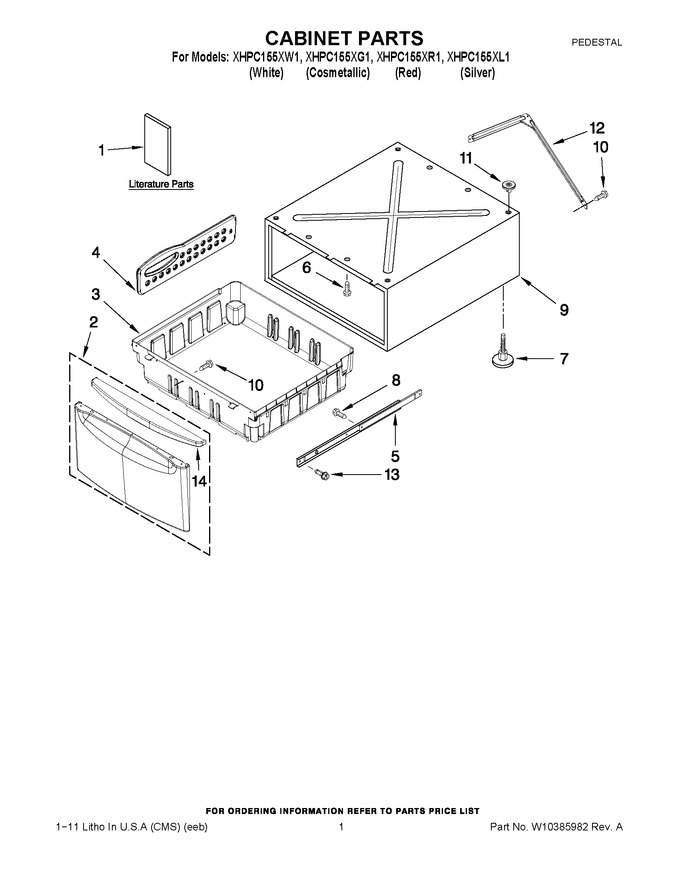 Diagram for XHPC155XW1