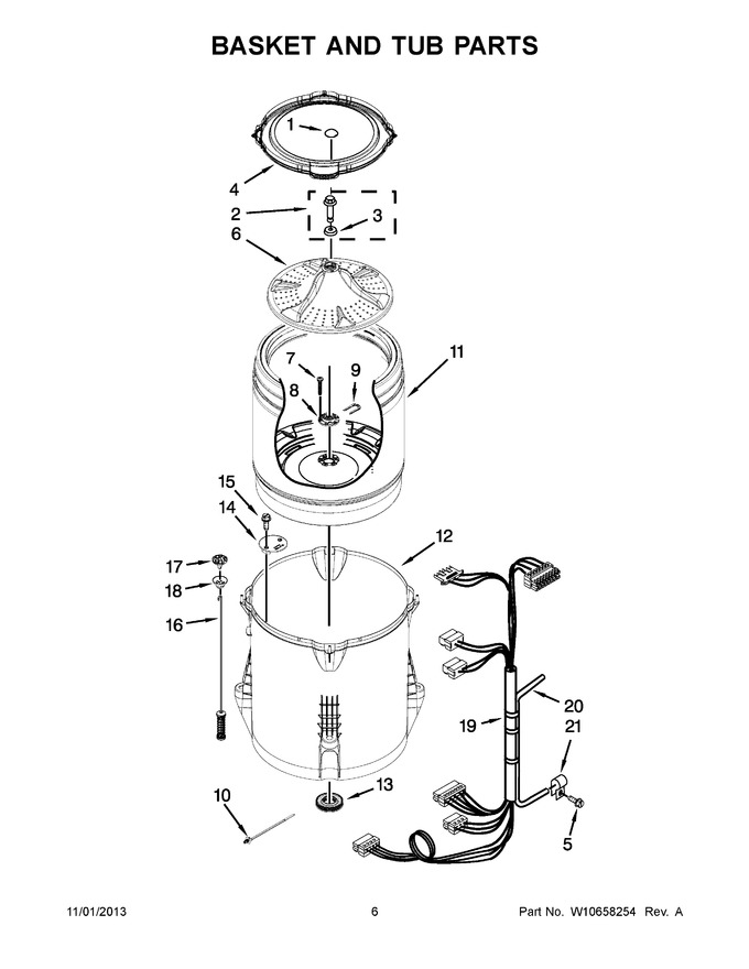 Diagram for WTW5810BW0