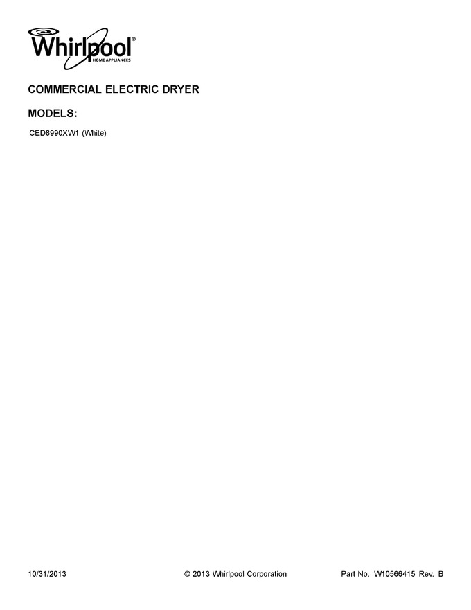 Diagram for CED8990XW1