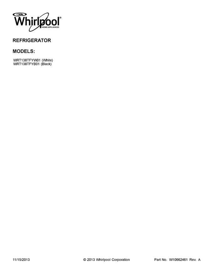 Diagram for WRT138TFYW01