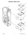 Diagram for 05 - Freezer Liner Parts