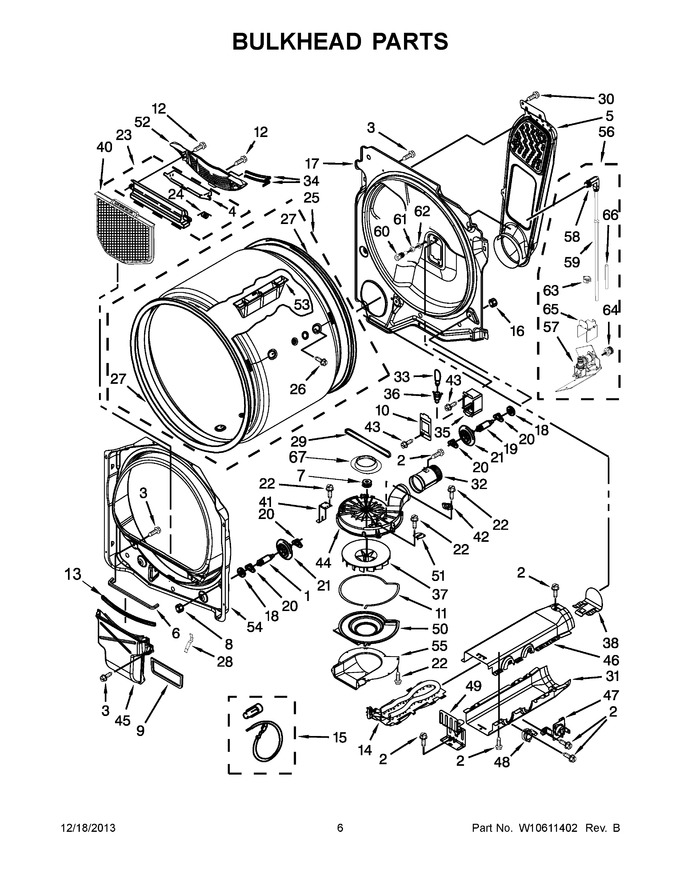Diagram for WED8500BW0
