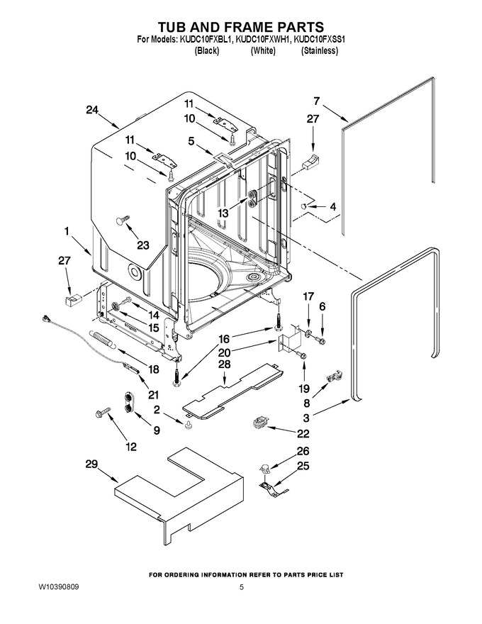 Diagram for KUDC10FXWH1