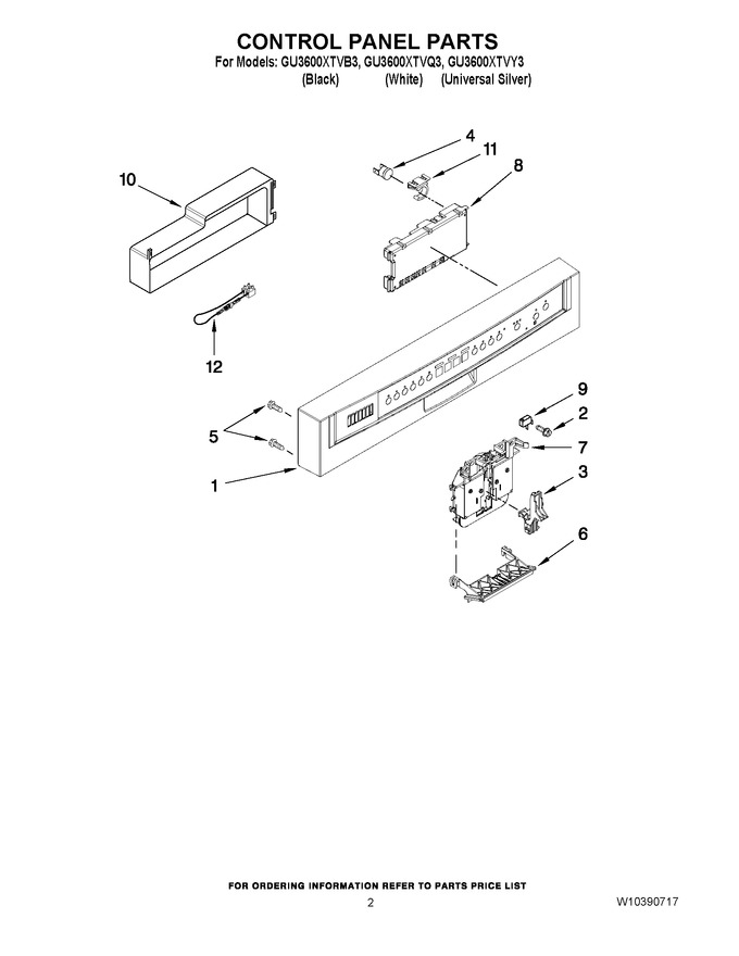 Diagram for GU3600XTVQ3