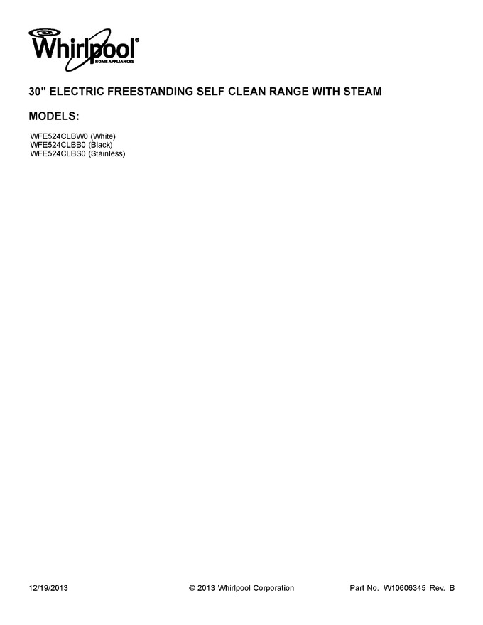 Diagram for WFE524CLBS0