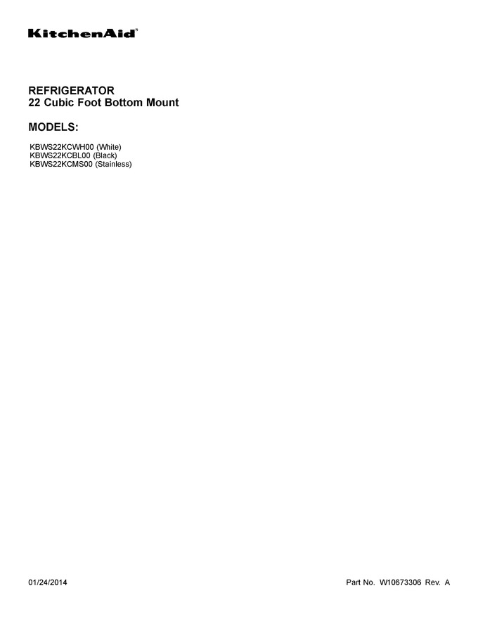 Diagram for KBWS22KCBL00