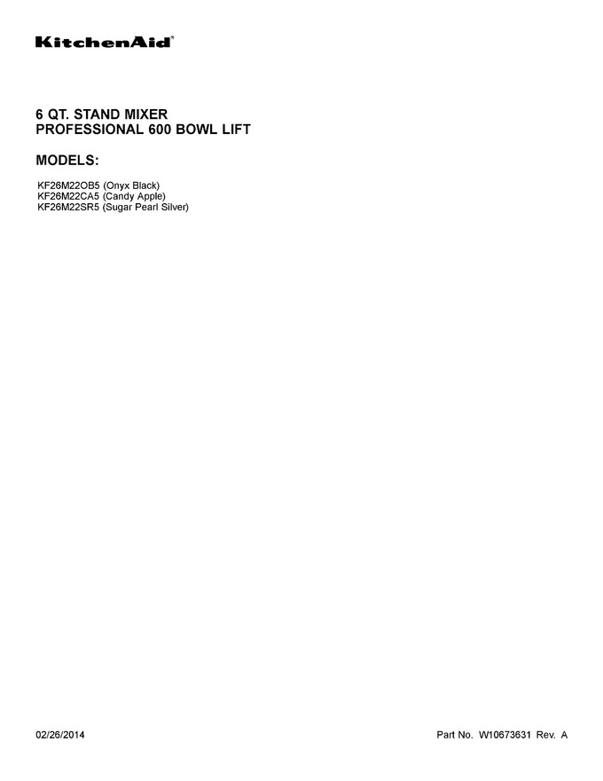 Diagram for KF26M22CA5