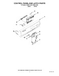 Diagram for 02 - Control Panel And Latch Parts