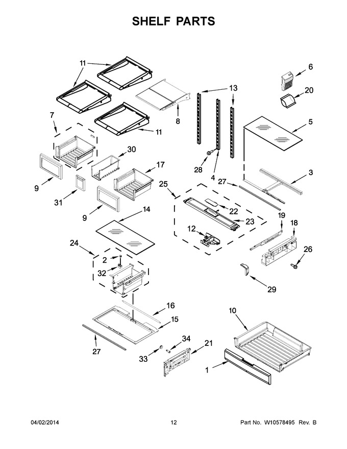 Diagram for WRF736SDAW10