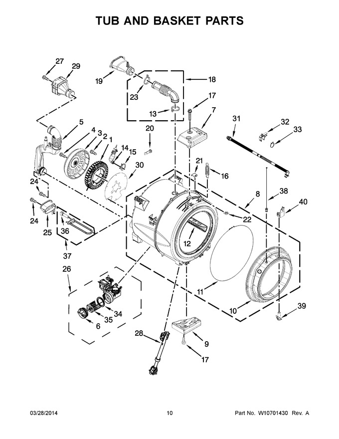Diagram for WFW97HEDC0