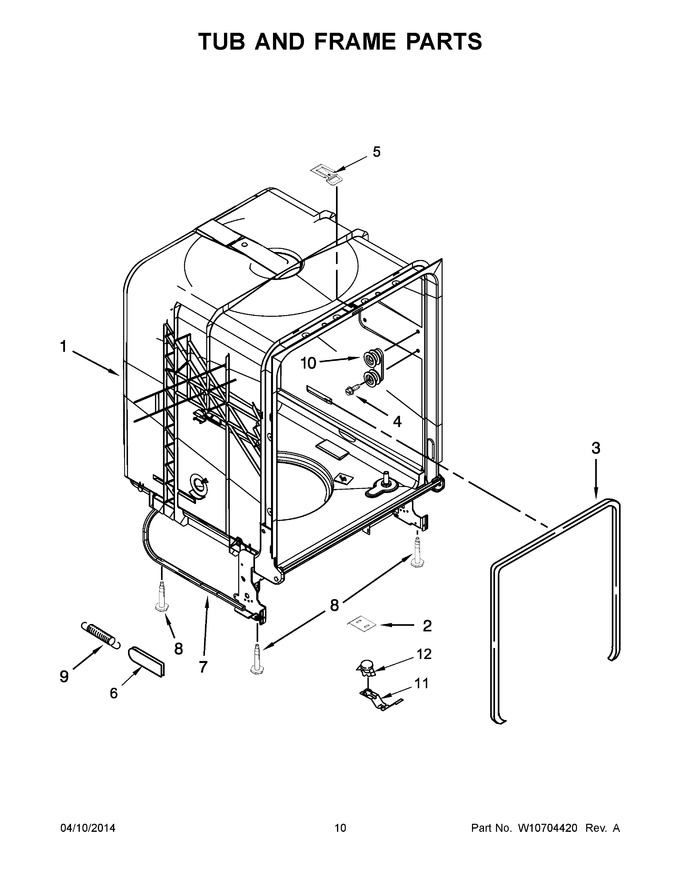 Diagram for WDP350PAAW4