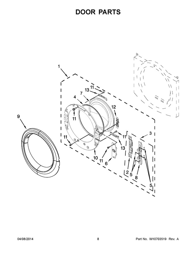 Diagram for WED8740DC0