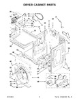 Diagram for 03 - Dryer Cabinet Parts