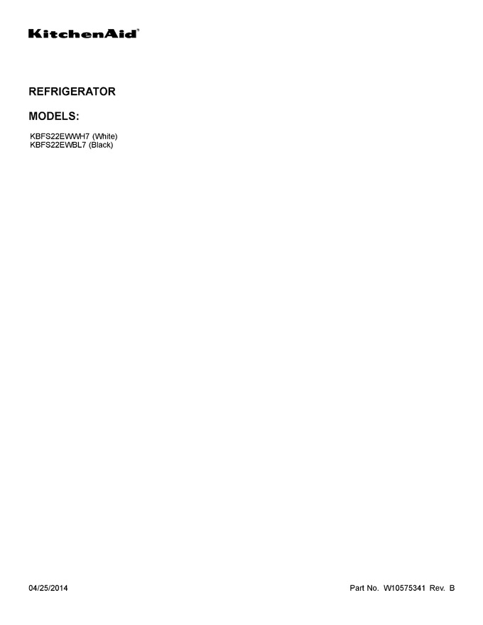 Diagram for KBFS22EWBL7