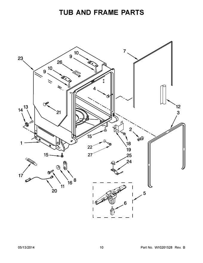 Diagram for KUDW03CTBL3