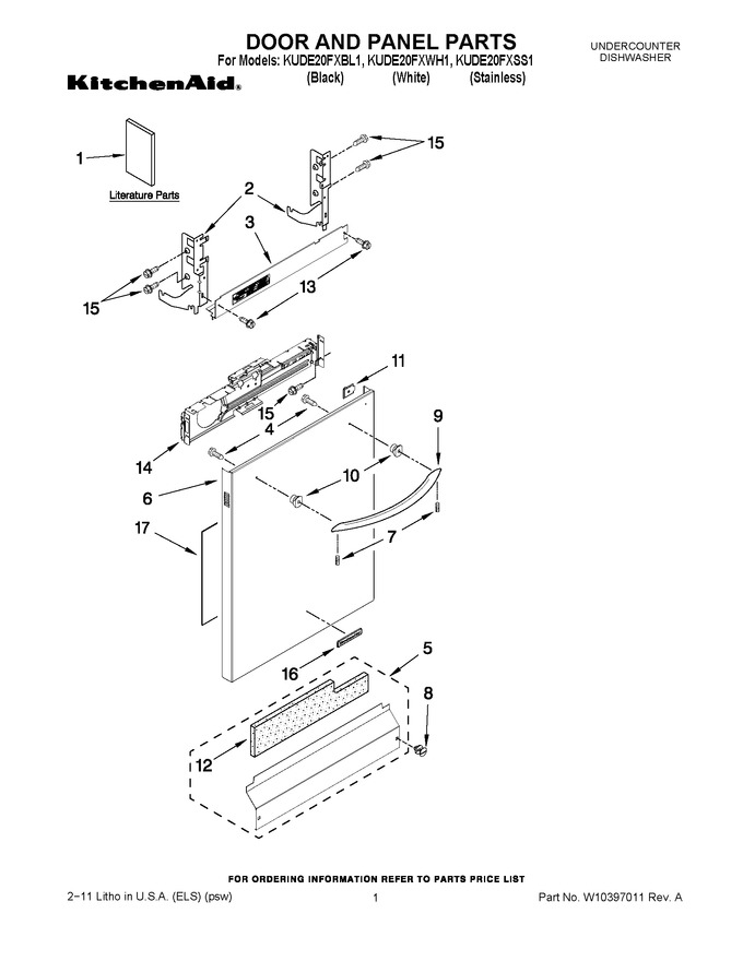 Diagram for KUDE20FXBL1