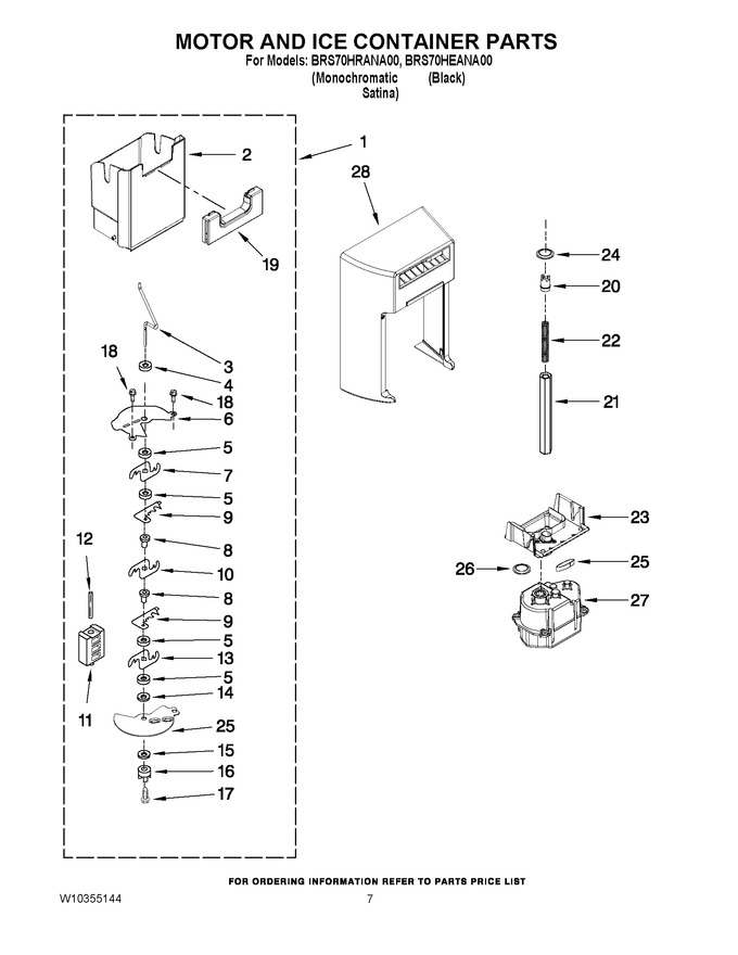 Diagram for BRS70HRANA00