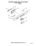 Diagram for 02 - Control Panel And Latch Parts