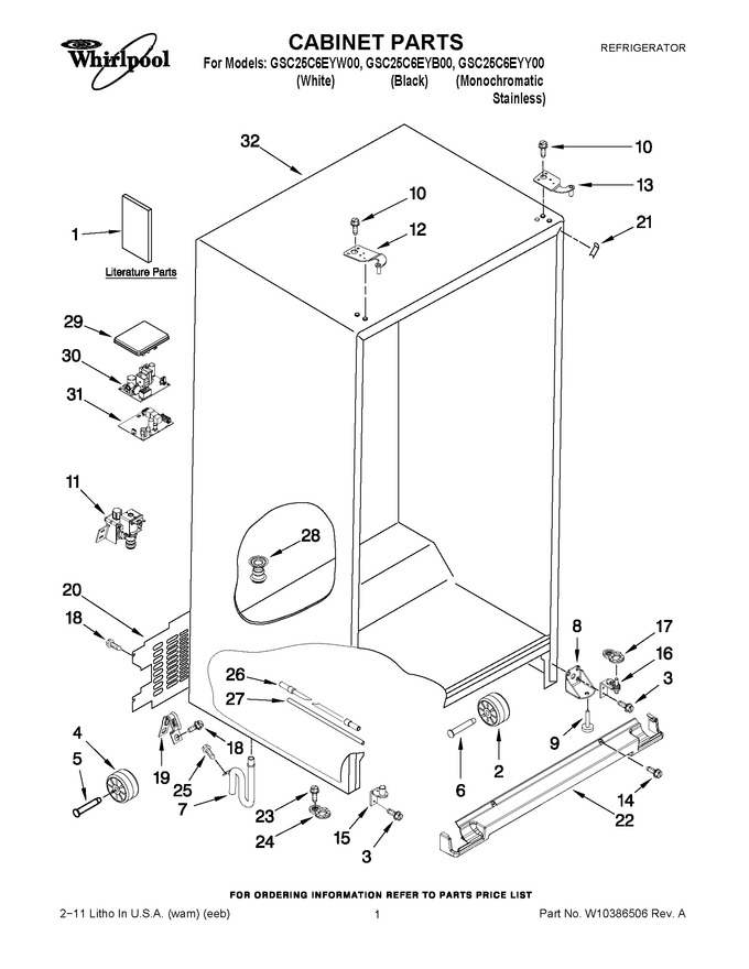Diagram for GSC25C6EYY00