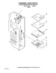 Diagram for 04 - Freezer Liner Parts