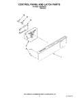 Diagram for 02 - Control Panel And Latch Parts