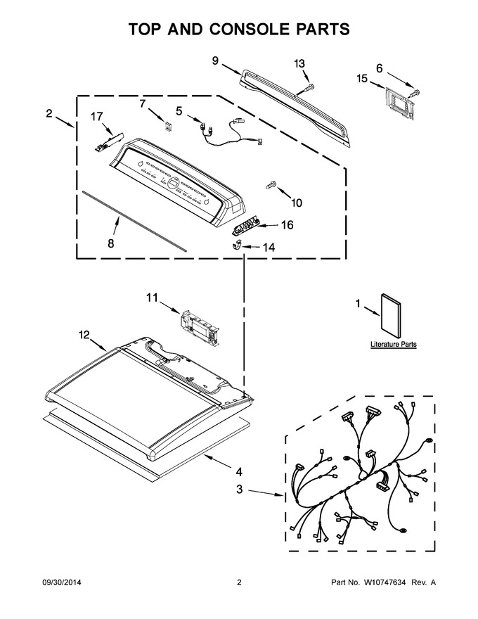 Diagram for YWED8000DW0