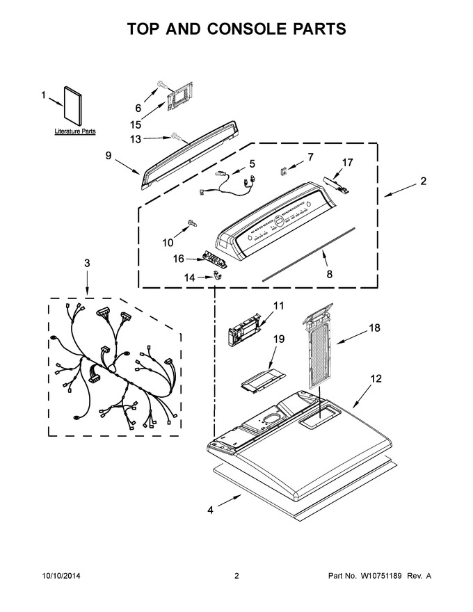 Diagram for YWED7300DW0