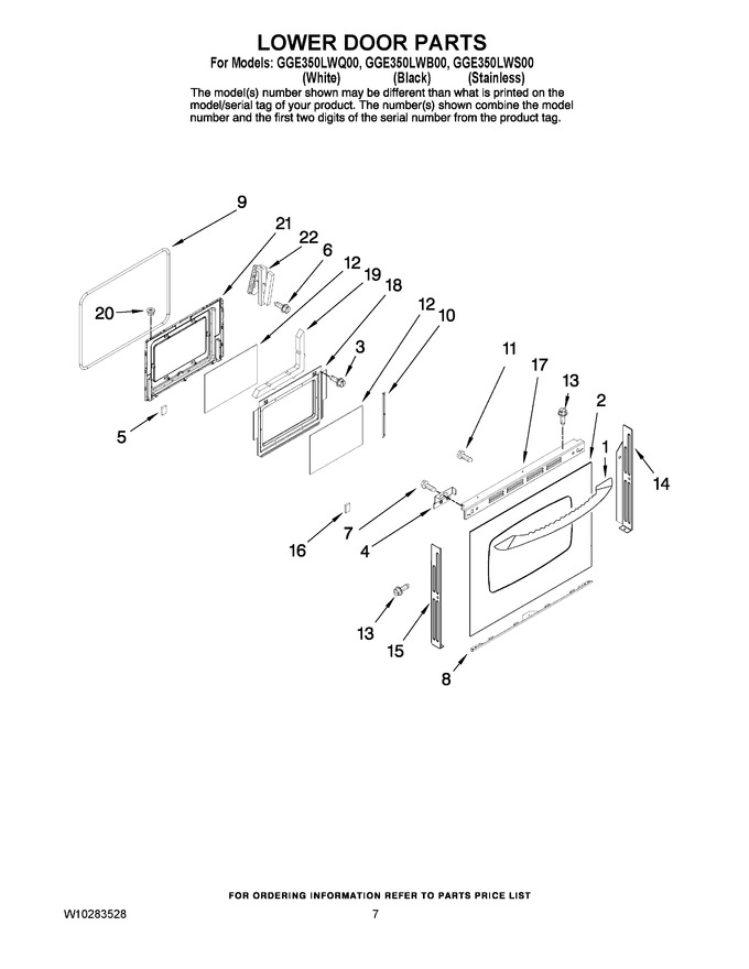 Diagram for GGE350LWB00