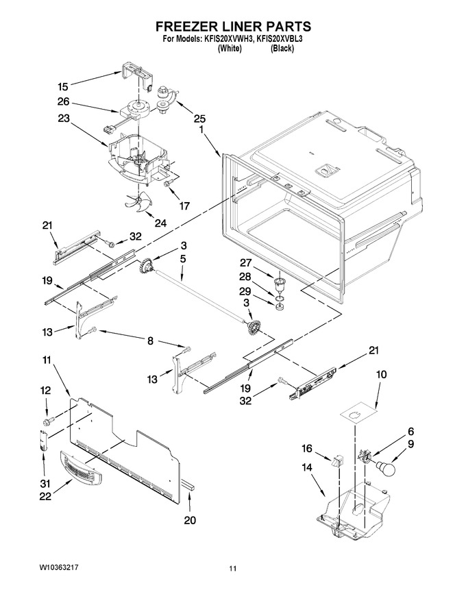 Diagram for KFIS20XVWH3