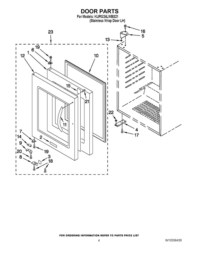 Diagram for KURG24LWBS21